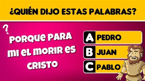 QUIEN DIJO Estas PALABRAS PREGUNTAS De La BIBLIA 13 YouTube