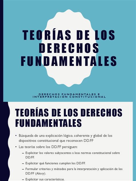 2018 03 20 Teorías De Los Derechos Fundamentales Pdf Derecho Constitucional Derechos