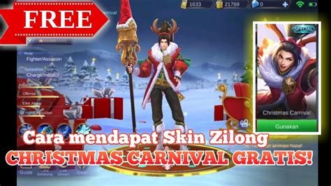 Cara Mendapat Skin Zilong Christmas Carnival Gratis Mobile Legends