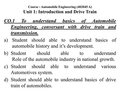 Automobile Engineering Objective Type 4