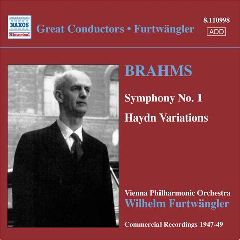 Brahms Symphony No Haydn Variations Furtwangler Commercial