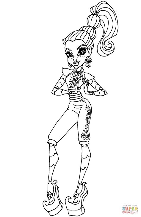 Monster High Gigi Grant Coloring Pages Coloring Pages