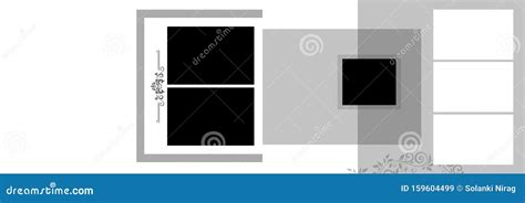 Wedding Album Design & Background Photo Frames Stock Illustration ...