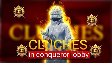 1v4 CLUCHES IN CONQUERORS LOBBY Squad Wipe JONATHANGAMINGYT