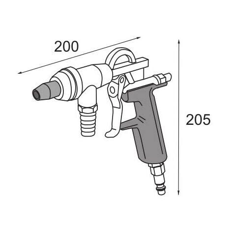 Lacme Pistolet De Sablage Pro Pneumatique Calibre Sable