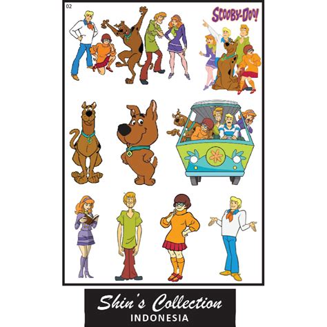 Jual Sticker Stiker Murah Anti Air Transparan Scooby Doo Pc Shopee