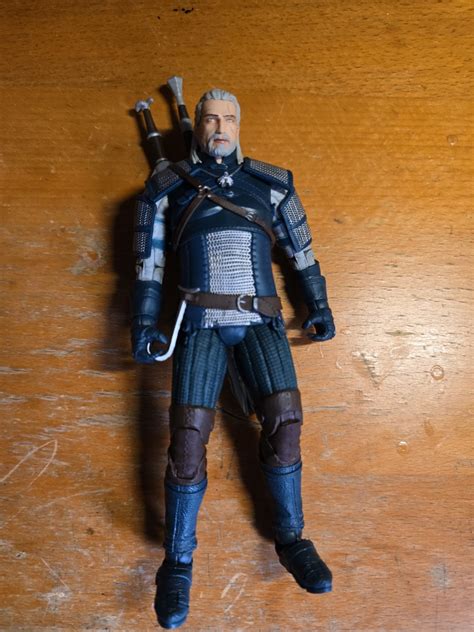 McFarlane Witcher 3 Geralt Of Rivia Teal Viper Armor Hobbies Toys