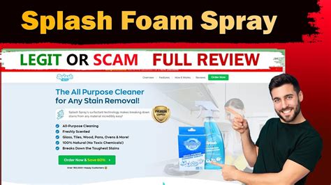 Splash Foam Spray Review 2024 Is Splash Foam Spray Legit Or Scam Complete Review Watch Now