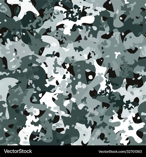 Seamless digital tundra spot camo texture Vector Image