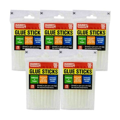 Ozoffer 100Pcs Bulk Clear Hot Melt Glue Sticks Adhesive Craft Stick