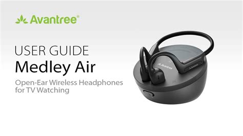 Avantree Medley Air How To Use Open Ear Wireless Headphones For Tv With Charging Dock User