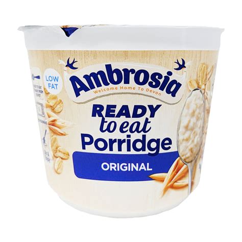 Ambrosia Ready to Eat Porridge Original 210g – Blighty's British Store