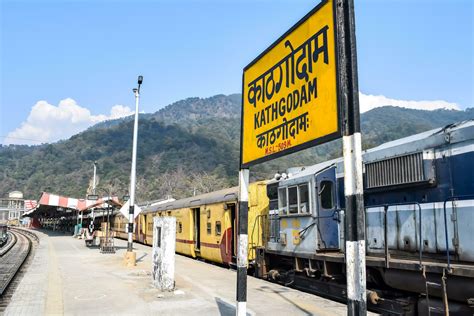 Kathgodam, Uttarakhand, India, September 25 2023 - Indian railway train ...