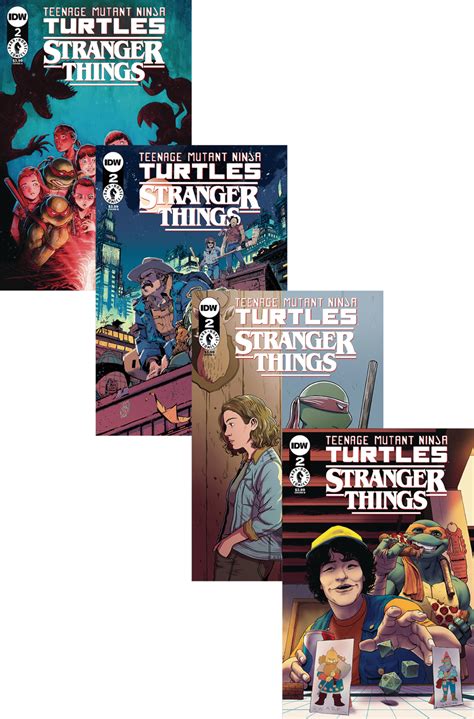 TMNT/Stranger Things #02 Covers A, B, C, D (IDW) | TMNT: A Collection