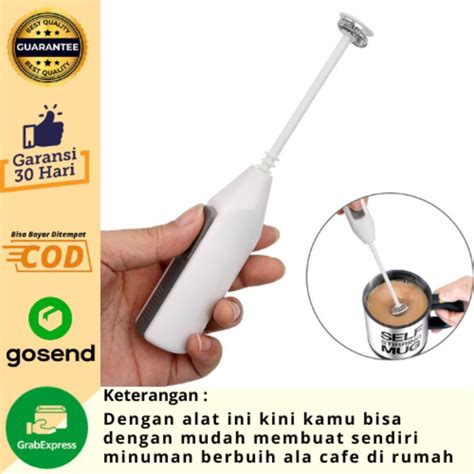 Jual Mixer Pembuih Kopi Susu Elektrik Handle Stirrer Whisk Milk Frother