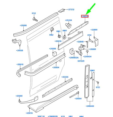 FORD TRANSIT CONNECT MK1 Sliding Load Door Right Bracket 4555752 NEW