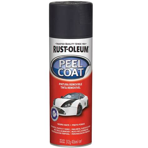 Tinta Spray Automotiva Envelopamento Removível Preto Fosco Rust Oleum