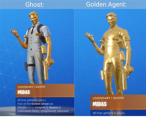 Midas Ghost Or Shadow Style Has A Different Color Of Gold Than His