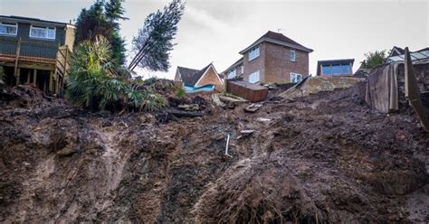 Dramatic Photos Show Horror Landslide At UK Seaside Town As Residents