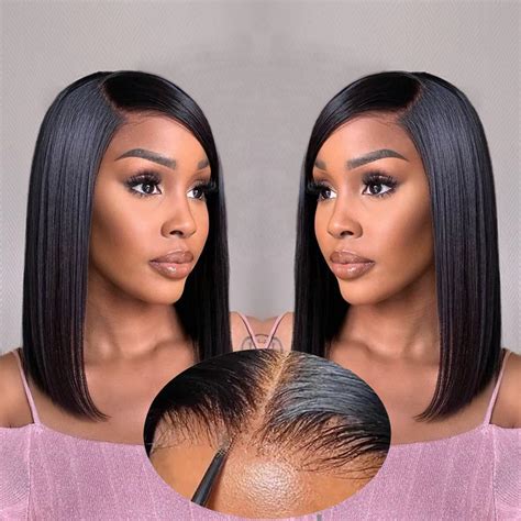 Karlami Bob Wig Human Hair Glueless Wigs Human Hair Pre