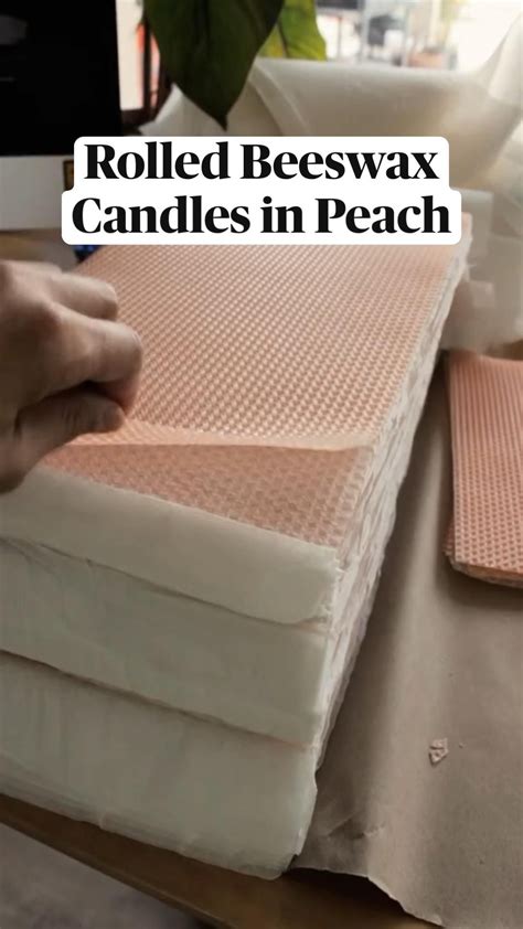 How To Make Beeswax Candle Sheets Using A Mold And Beeswax Rolled