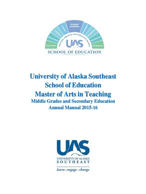 Fillable Online Uas Alaska Secondary Education Graduate Certificate Fax