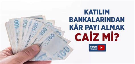 Katılım Bankalarından Kar Payı Almak Caiz mi İslam ve İhsan