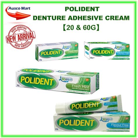 POLIDENT DENTURE ADHESIVE CREAM 20G 60G Shopee Malaysia