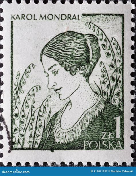 Poland Circa A Post Stamp Printed In Poland Showing A Polish