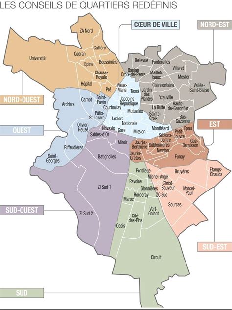 Le Mans Un huitième conseil des quartiers va être créé Le Mans