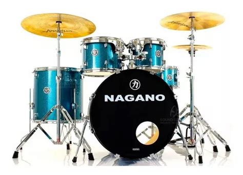 Bateria Ac Stica Nagano Garage Rock Ocean Sparkle Bumbo