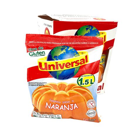 Gelatina Naranja UNIVERSAL 250g LATINMARCAS