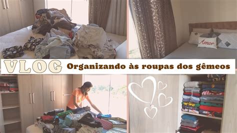 Como organizei o guarda roupa dos Gêmeos Tenho pouco espaço para