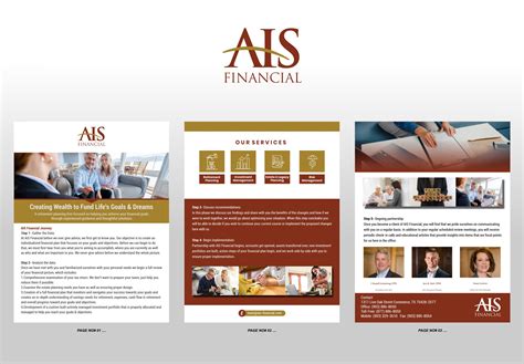 Professional Traditional Wealth Management Brochure Design For A Company By 3guys Design