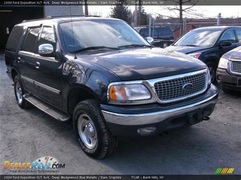 1999 Ford Expedition Xlt 4x4 Deep Wedgewood Blue Metallic Dark Graphite Photo 3