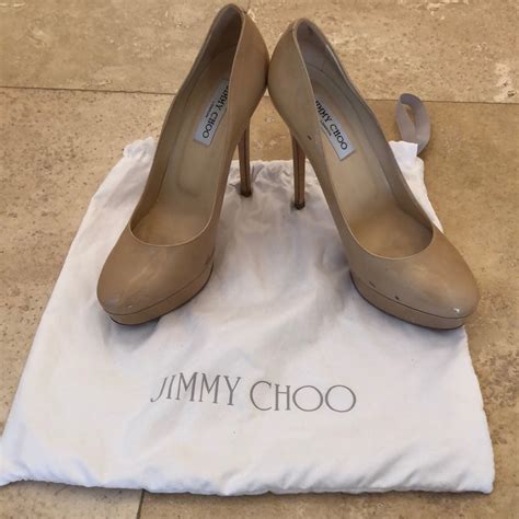 Jimmy Choo Cosmic Nude Platform Pumps Gem