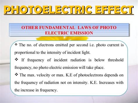 Chapter 3 Photoelectric Effect