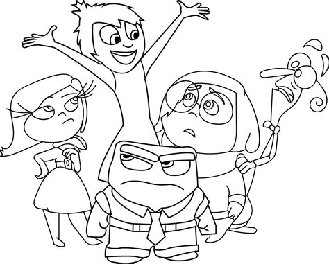 Desenho De Personagens De Inside Out Para Colorir Tudodesenhos