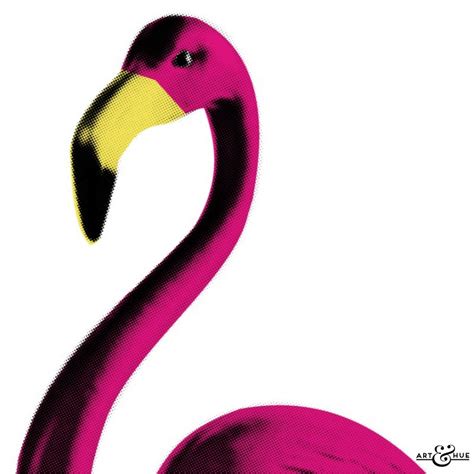 Retro Kitsch Garden Lawn Flamingo Graphic Pop Art Art And Hue