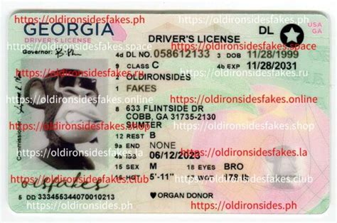 Georgia Driver License New Ga O Oldironsidesfakes Fakeidvendors