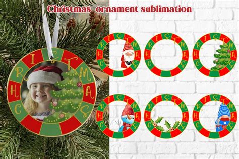 Christmas Ornaments Sublimation Photo Christmas Ornament