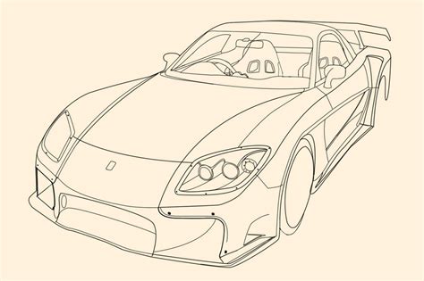 Mazda Rx 7 Drawing By Swatski On Deviantart