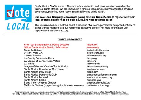 Check Out Our Non Partisan Voter Guide From Last Weeks Vote Local