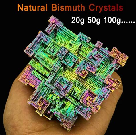 Aliexpress.com : Buy Bismuth Crystals Bismuth Bi Metal Crystal Rainbow ...