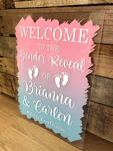 Gender Reveal Party Signs