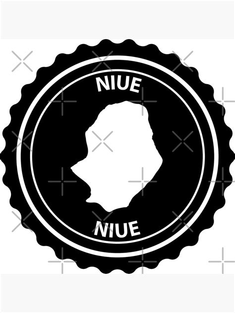 Niue Island Stamp Poster By Danler Redbubble