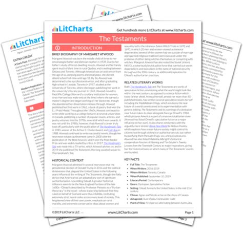 The Testaments Chapter 5 Summary And Analysis From Litcharts The Creators Of Sparknotes Book