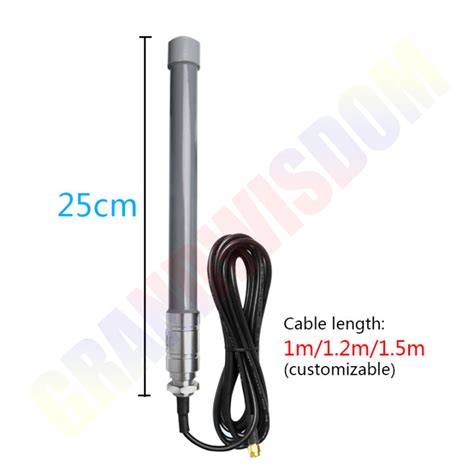 Gsm Base Station Fiberglass OMNI Antenna Sma Male 700 2700MHz FRP 4G