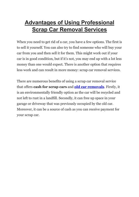 Advantages Of Using Professional Scrap Car Removal Services By Ad Auto