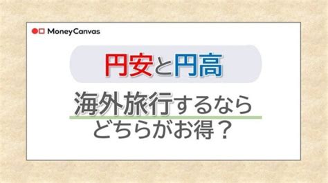 円安と円高、海外旅行するならどちらがお得？賢く楽しむコツとは（東証マネ部！）｜dメニューニュース（nttドコモ）